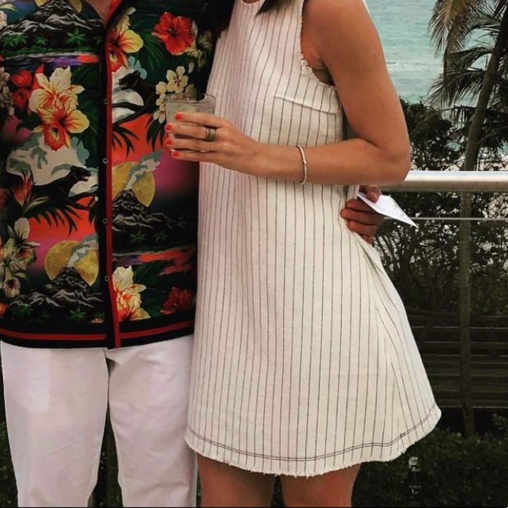 T by Alexander Wang Pinstripe Dress (Sz 2)